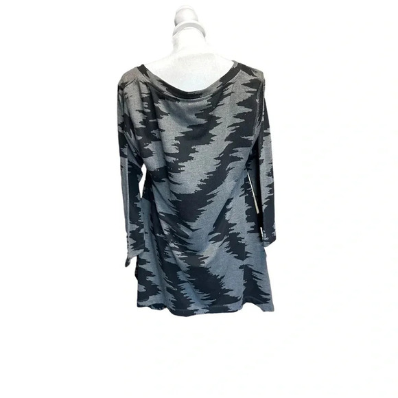 Philosophy women's size large grey and black long sleeve asymmetrical tunic - Picture 3 of 4